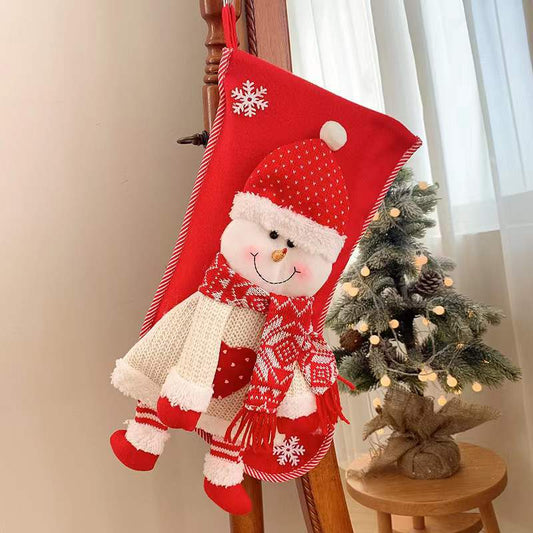 18" Christmas Stocking Classic Large Stockings Santa, Snowman