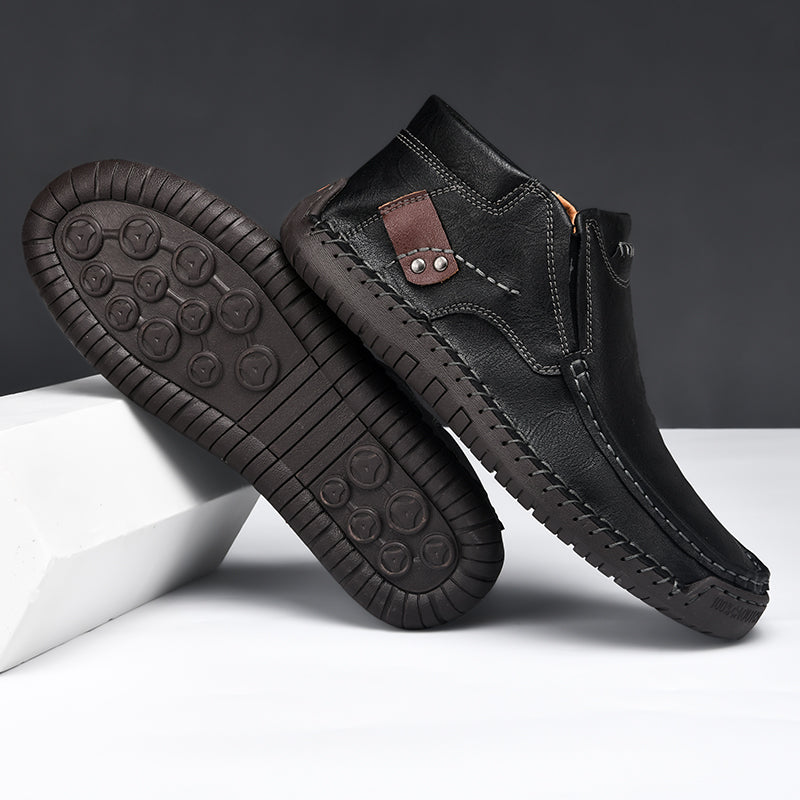 💥Last day deals💥Men's Casual Arch Support Non-slip Leather Slip-On Loafers