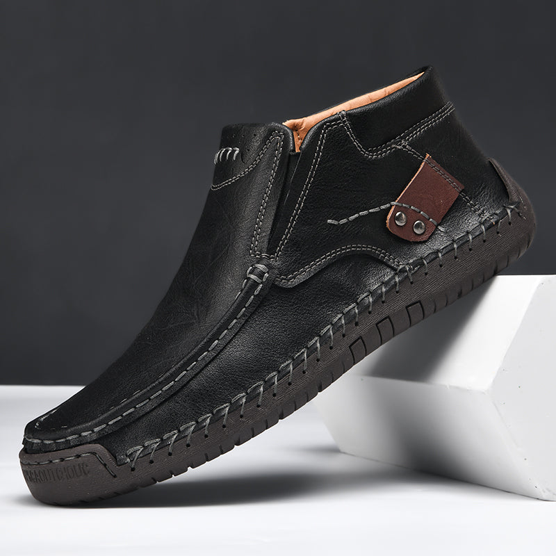💥Last day deals💥Men's Casual Arch Support Non-slip Leather Slip-On Loafers