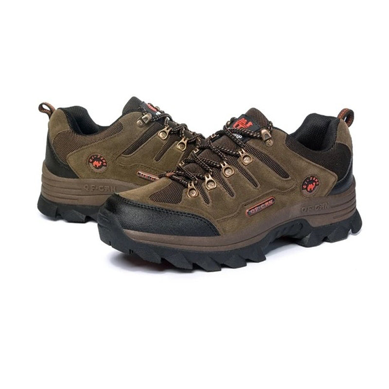 Men's Genuine Leather Comfy Arch Support Hiking Orthopedic Shoes