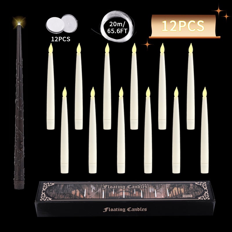 🧙Flameless Floating Candle Lights✨