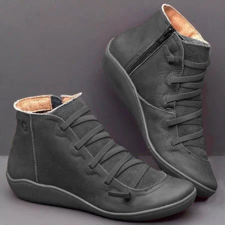 🔥Last Day Promotion 50% OFF - Women's Comfortable Handmade Leather Foot Support Boots