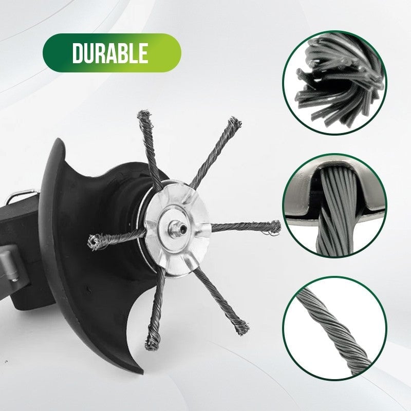 š„BUY 2 GET 1 FREEšØāš¾6 inch Steel Wire Brush Cutter Trimmer Head