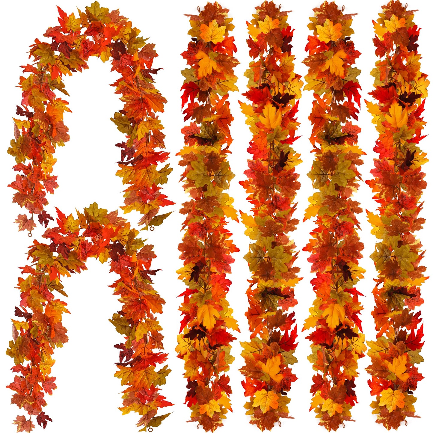 🔥Hot Sale 60% OFF - Artificial Maple Leaf Autumn Garland🍁