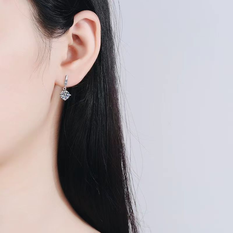 🔥Hot Sale💎Dazzling Moissanite Drop Earrings