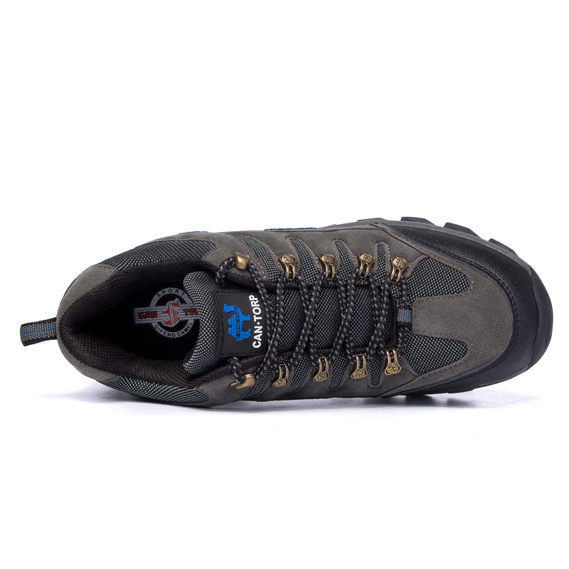 Men's Genuine Leather Comfy Arch Support Hiking Orthopedic Shoes
