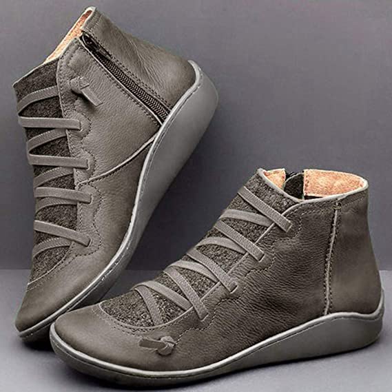 🔥Last Day Promotion 50% OFF - Women's Comfortable Handmade Leather Foot Support Boots