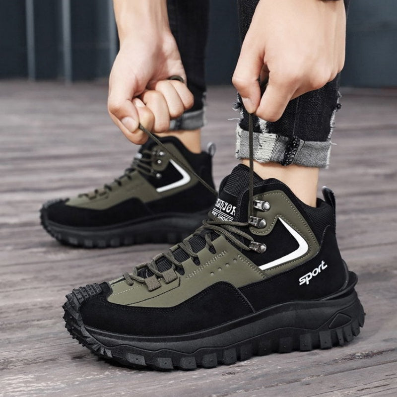 ⏰LAST DAY-70% OFF🛒)Men's Outdoor Hiking Boots - Waterproof, Non-Slip, Puncture-Proof And Smash-Proof;