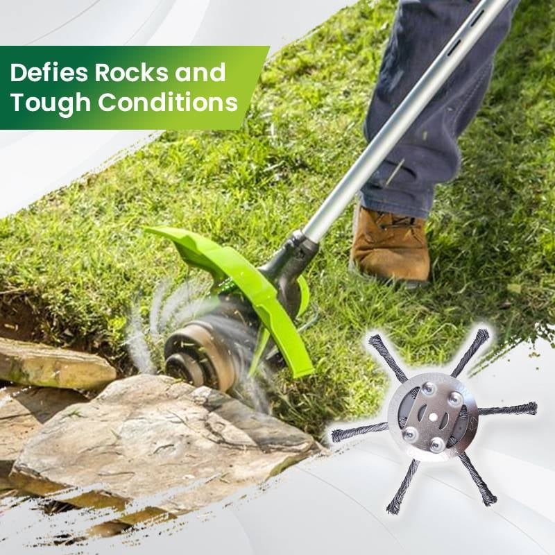 š„BUY 2 GET 1 FREEšØāš¾6 inch Steel Wire Brush Cutter Trimmer Head