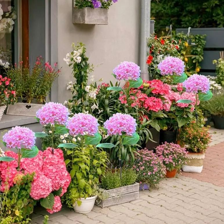 🔥Hot Sale-59% OFF🔥Outdoor Solar Hydrangea Flower Lights