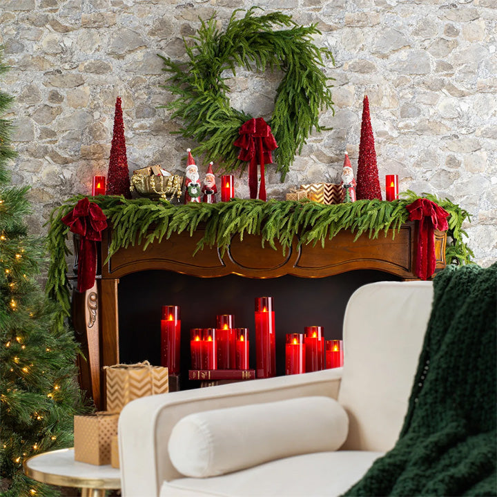 🎅Early Christmas SALE✨Real Touch Deluxe Norfolk Pine Garland🌿