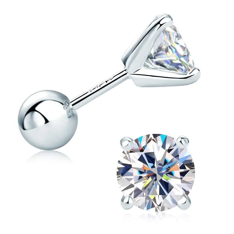 š„Hot Saleš„Brilliant 4-Prong Moissanite Stud Earringsš