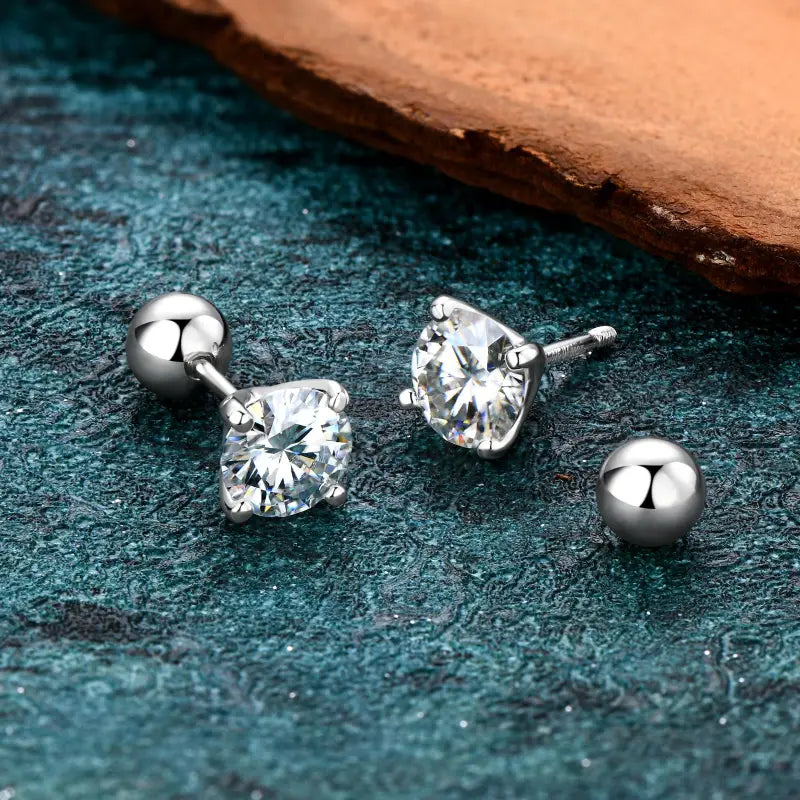 š„Hot Saleš„Brilliant 4-Prong Moissanite Stud Earringsš