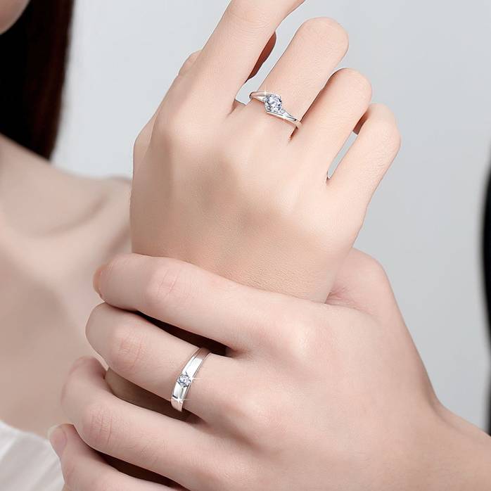 🔥Hot Sale💎Handmade Simple Love Couple Rings💎