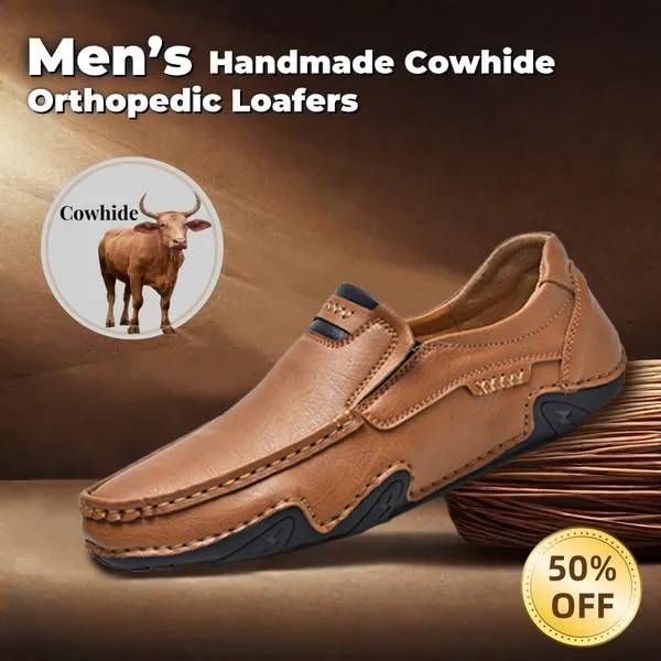 Last Day 60% OFF🔥⏱️Christmas Promotion⏱️🔥Men's genuine calfskin leather Slip-On Loafers