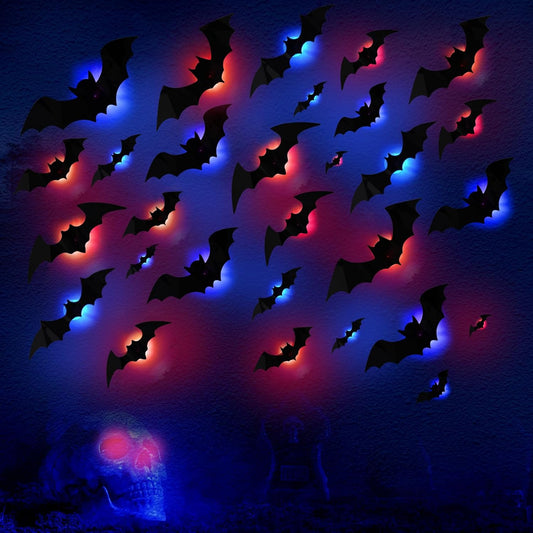 🦇3D Bat Design LED Decoration✨