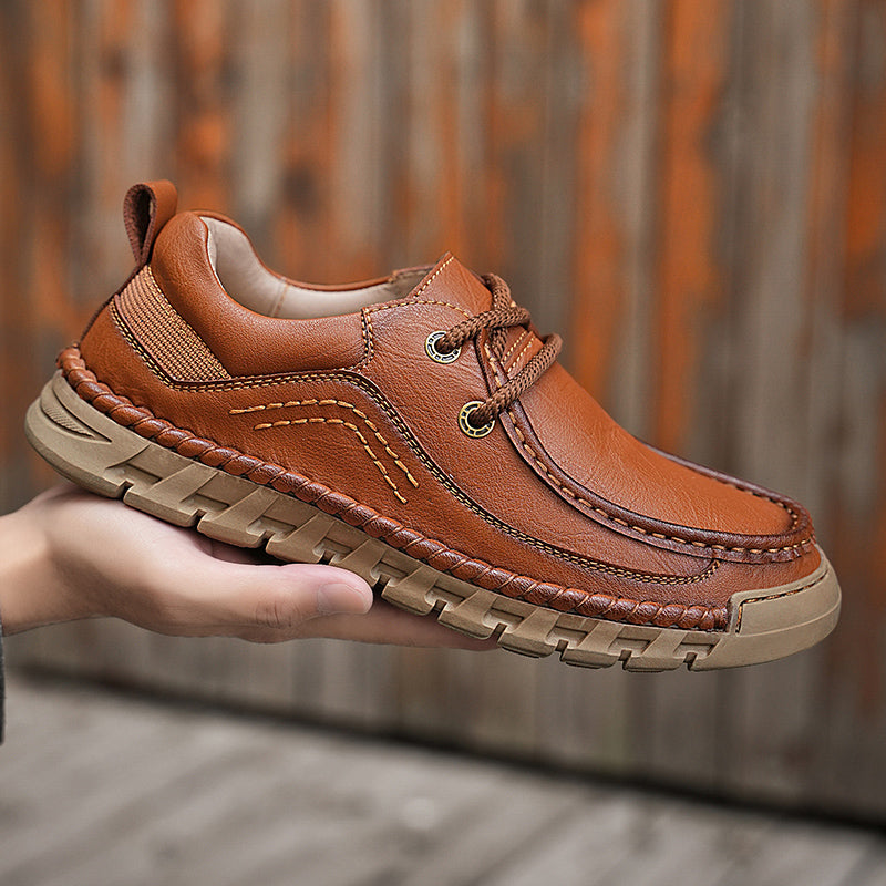 💥Last day of sale💥Men's Casual Comfortable Wear-Resistant Non-Slip Genuine Leather Hand-Sewn Futian Shoes