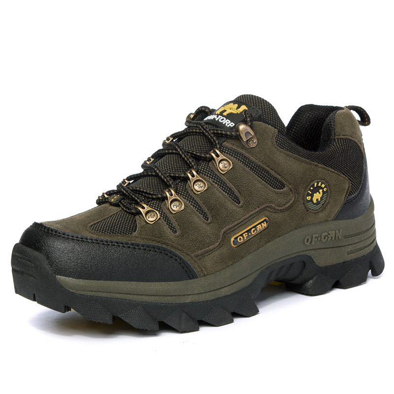 Men's Genuine Leather Comfy Arch Support  Hiking Orthopedic Shoes