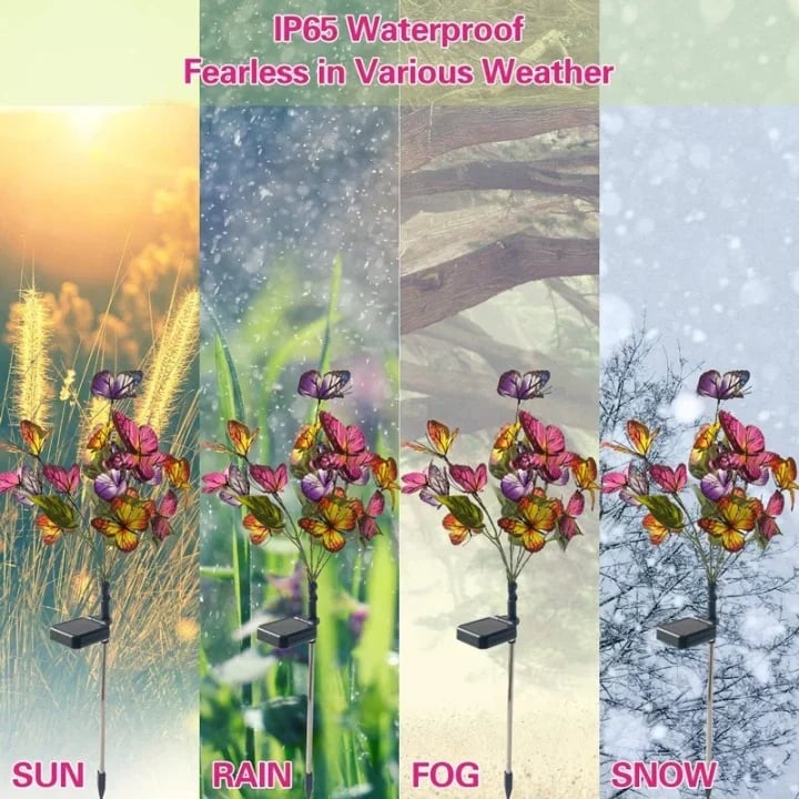 💥Hot Sale- 49% OFF🔥Solar Outdoor Butterfly Lights🦋