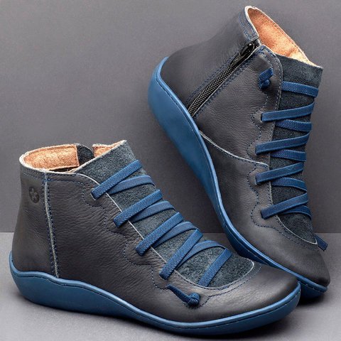 🔥Last Day Promotion 50% OFF - Women's Comfortable Handmade Leather Foot Support Boots