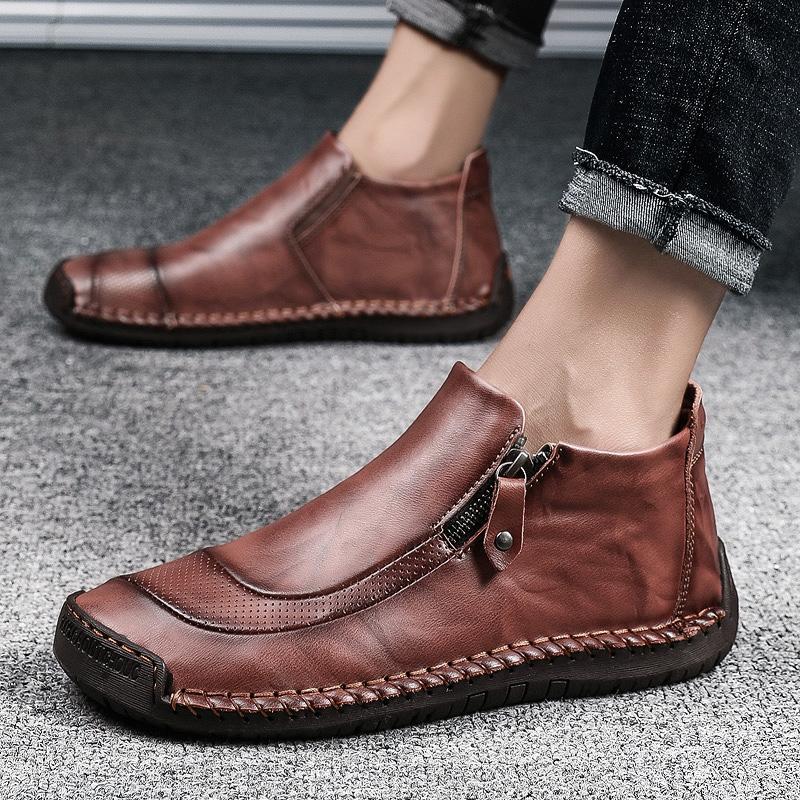 Men of high men's shoes by hand for outdoor leisure shoes boots