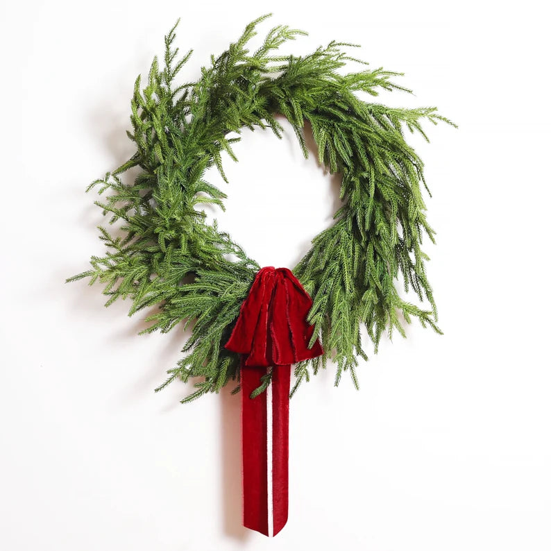🎅Early Christmas SALE✨Real Touch Deluxe Norfolk Pine Garland🌿