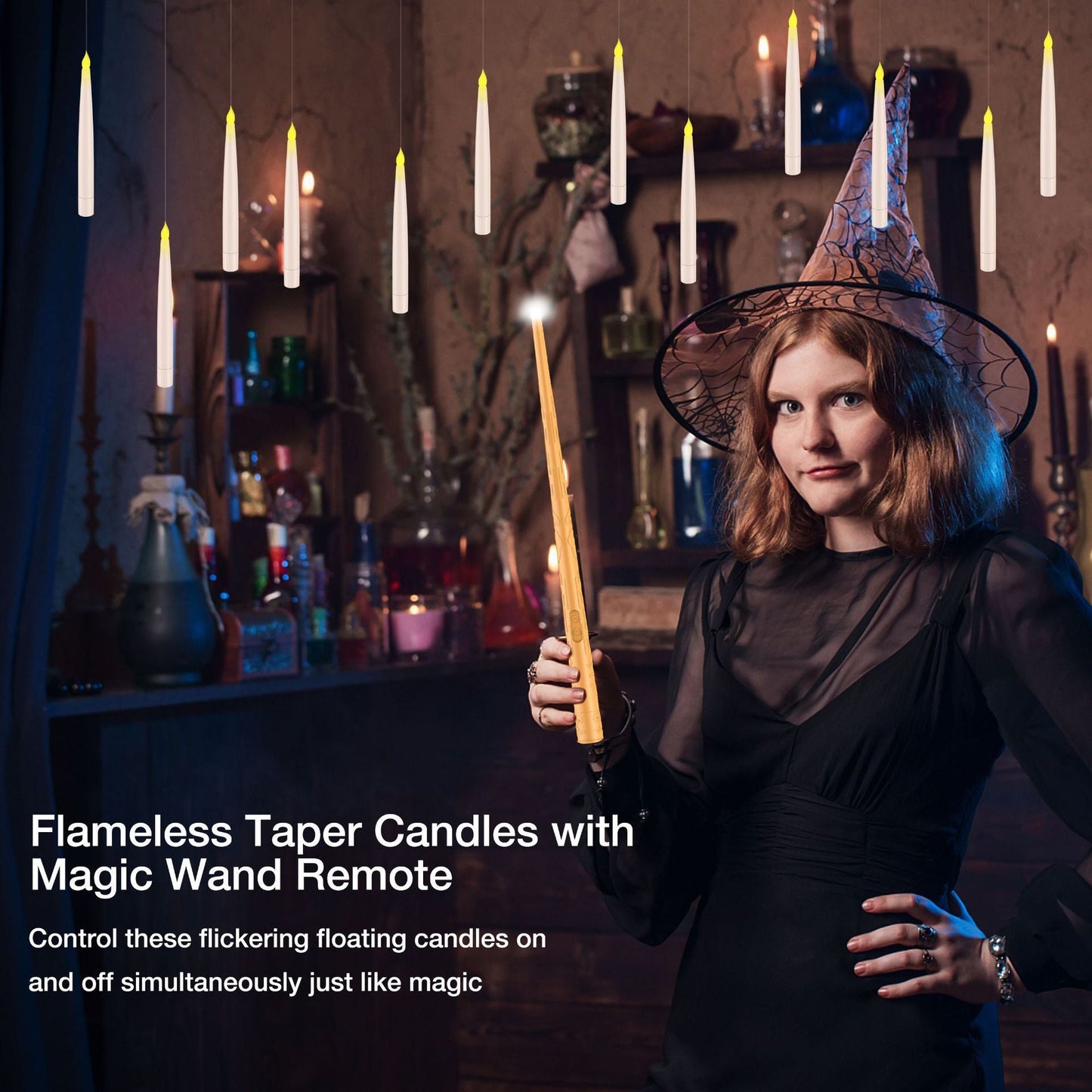🧙Flameless Floating Candle Lights✨