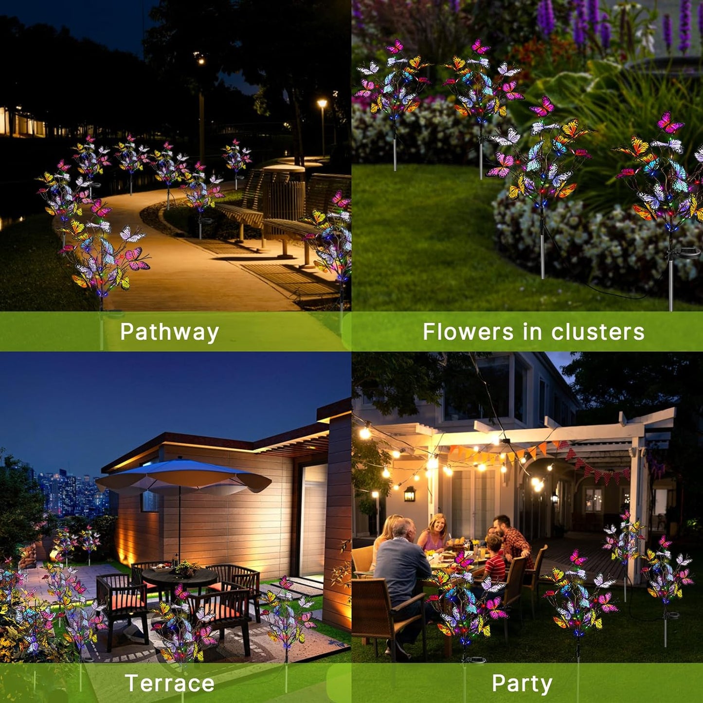 💥Hot Sale- 49% OFF🔥Solar Outdoor Butterfly Lights🦋