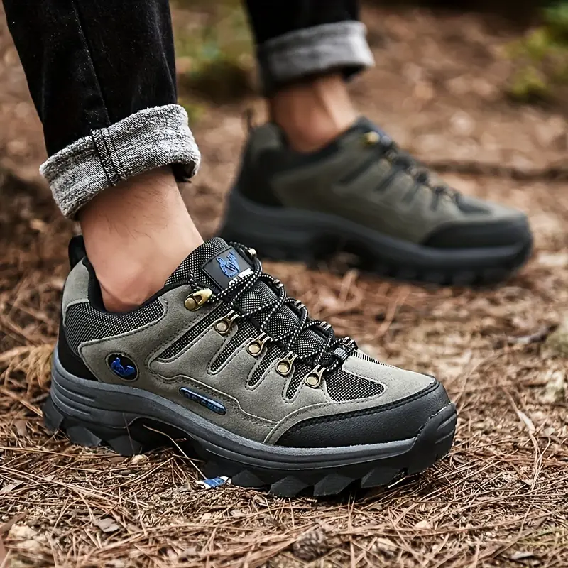 Men's Genuine Leather Comfy Arch Support  Hiking Orthopedic Shoes