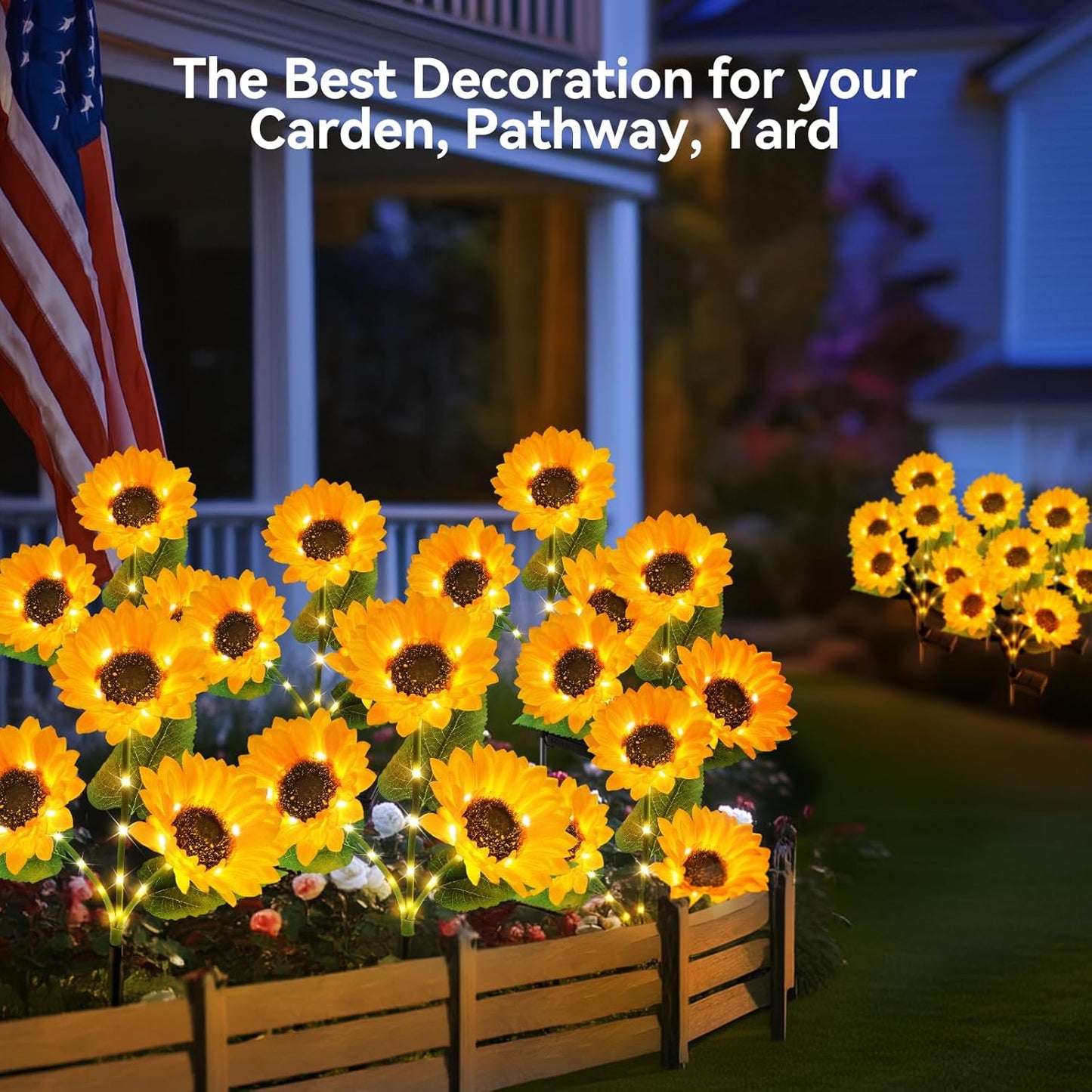 🔥Summer Sale-49% OFF🌻Solar Outdoor Sunflower Lights✨