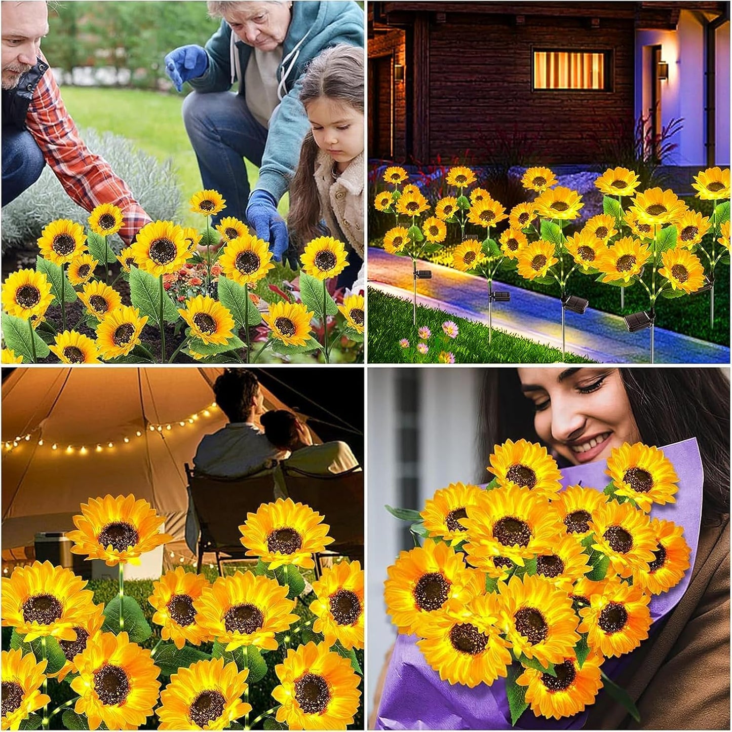 🔥Summer Sale-49% OFF🌻Solar Outdoor Sunflower Lights✨