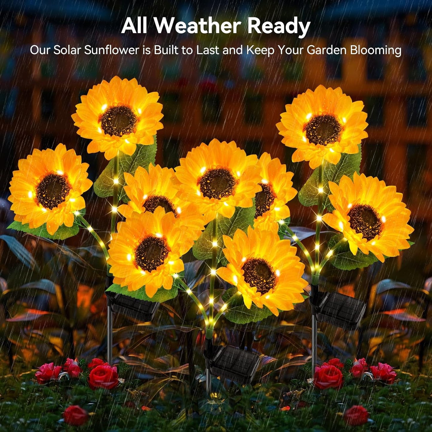 🔥Summer Sale-49% OFF🌻Solar Outdoor Sunflower Lights✨