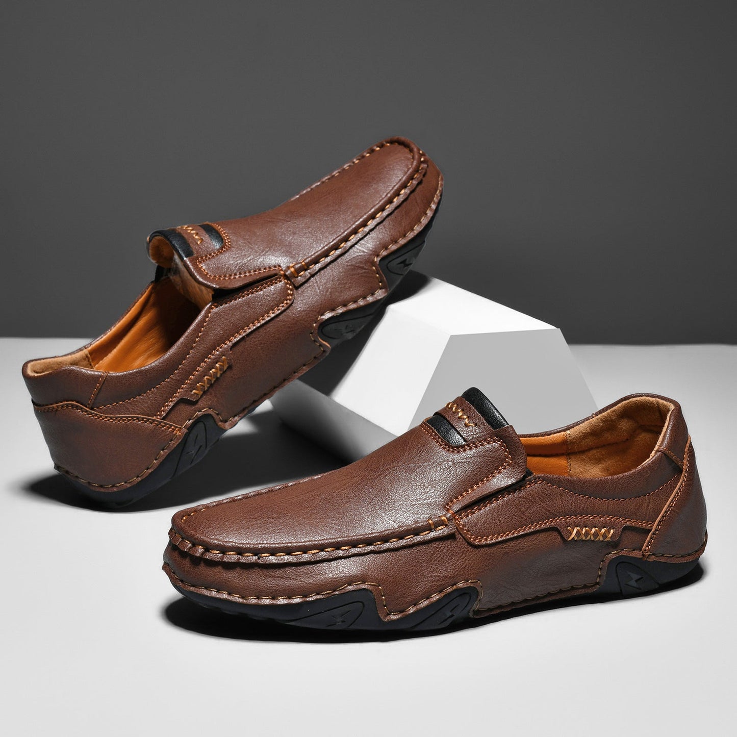 Last Day 60% OFF🔥⏱️Christmas Promotion⏱️🔥Men's genuine calfskin leather Slip-On Loafers