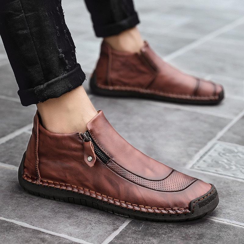 Men of high men's shoes by hand for outdoor leisure shoes boots