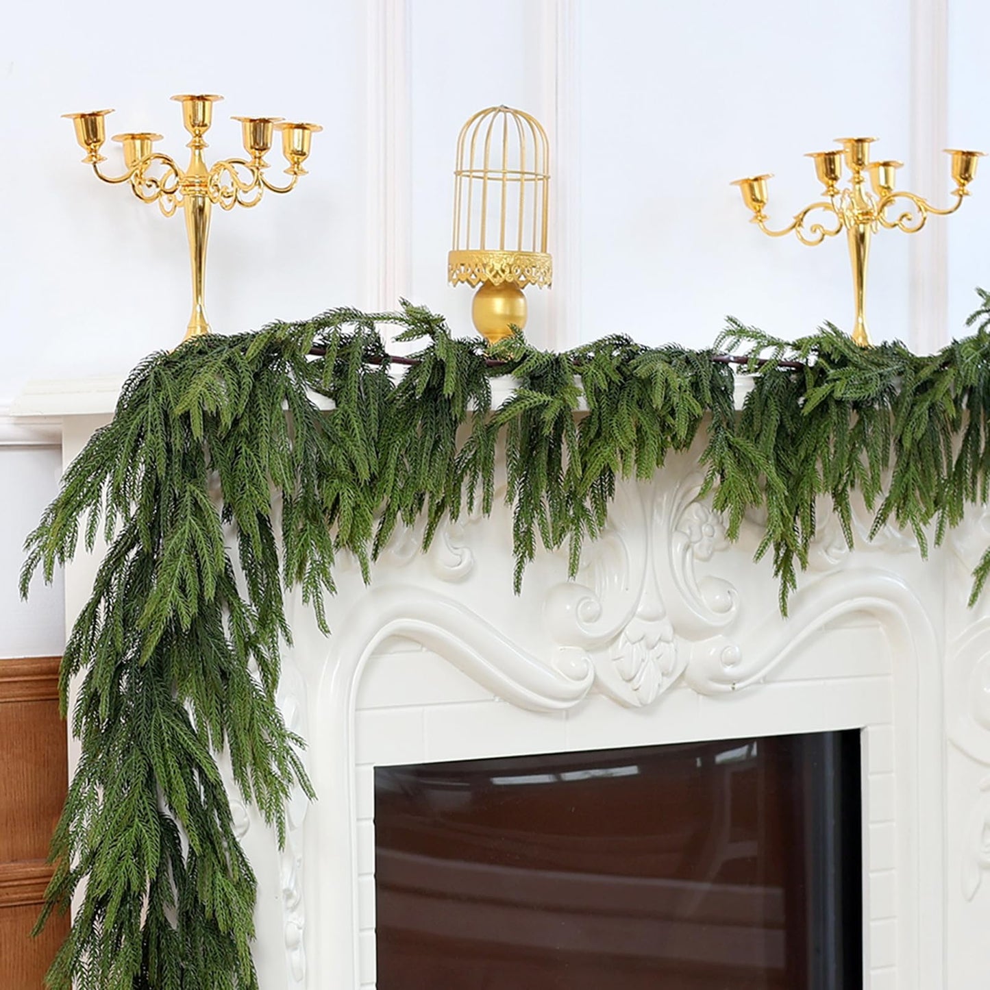 🎅Early Christmas SALE✨Real Touch Deluxe Norfolk Pine Garland🌿