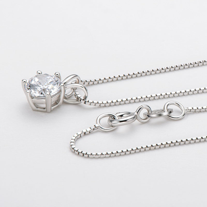 ❤️Special Offer❤️Luxury Solitaire 6-Prong Moissanite Necklace (🎁FREE Earrings Only Today)