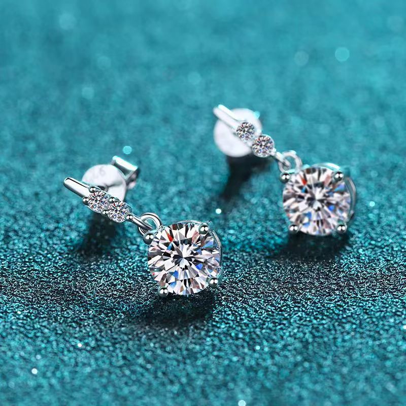 🔥Hot Sale💎Dazzling Moissanite Drop Earrings