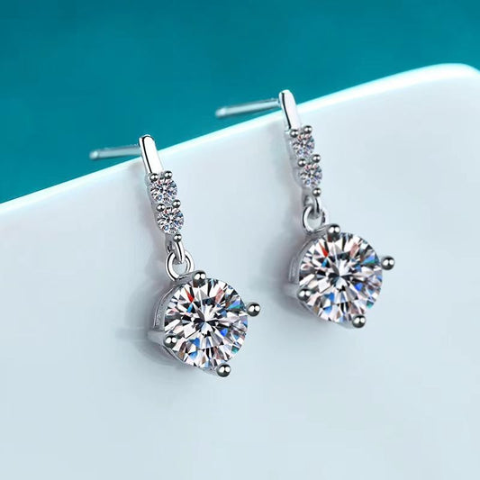 🔥Hot Sale💎Dazzling Moissanite Drop Earrings