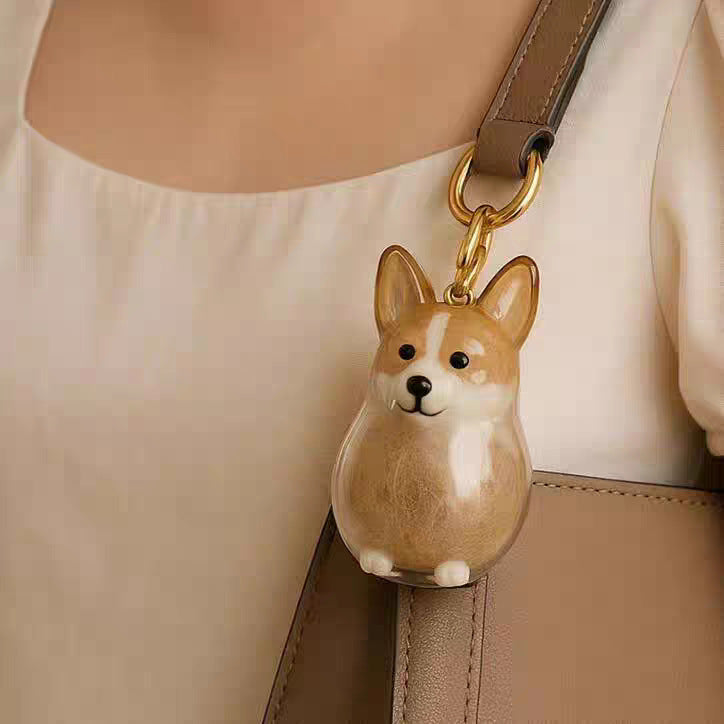 🏆 50K+ SOLD! – Almost Gone🔥Pet Hair Collector Keychain Charm Memorial Storage Box🔥