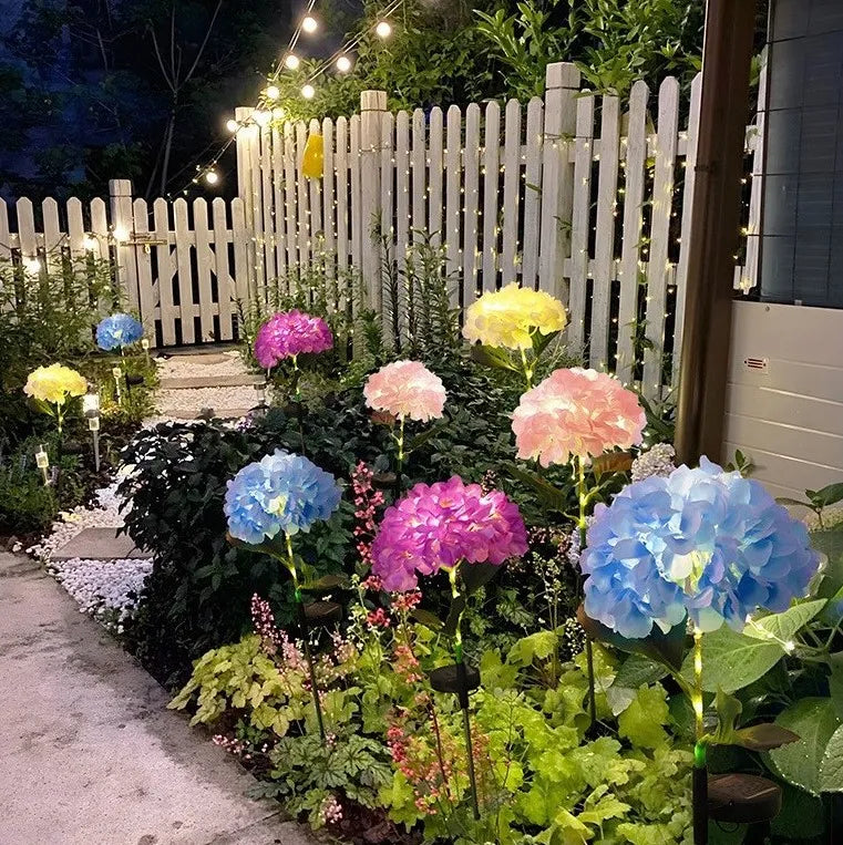 🔥Hot Sale-59% OFF🔥Outdoor Solar Hydrangea Flower Lights