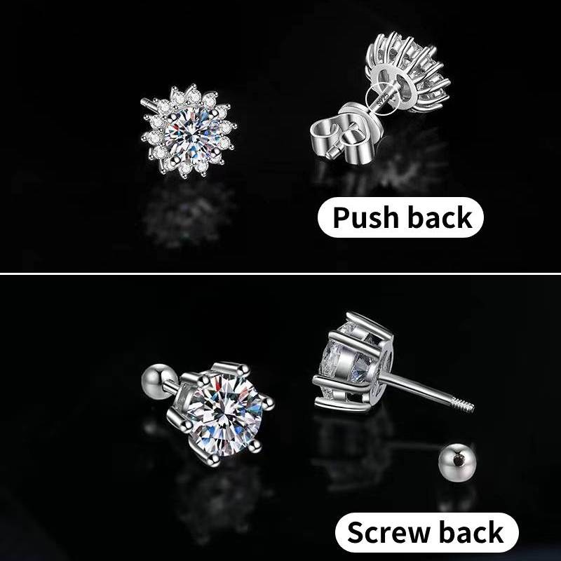🔥Hot Sale💎Classic Four-Prong Moissanite Earrings