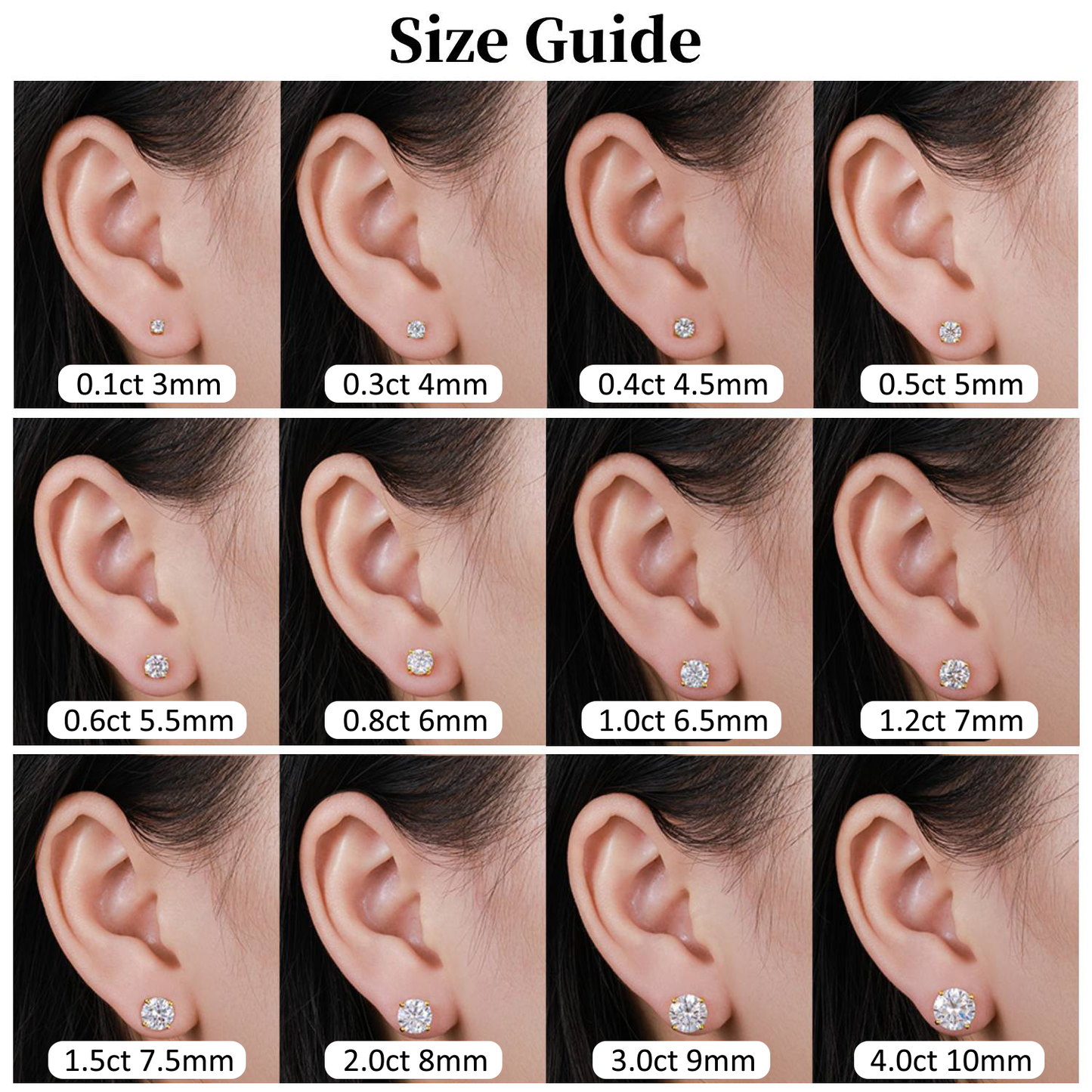 🔥Hot Sale💎Classic Four-Prong Moissanite Earrings