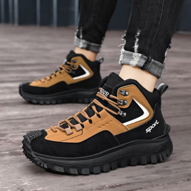 ⏰LAST DAY-70% OFF🛒)Men's Outdoor Hiking Boots - Waterproof, Non-Slip, Puncture-Proof And Smash-Proof;