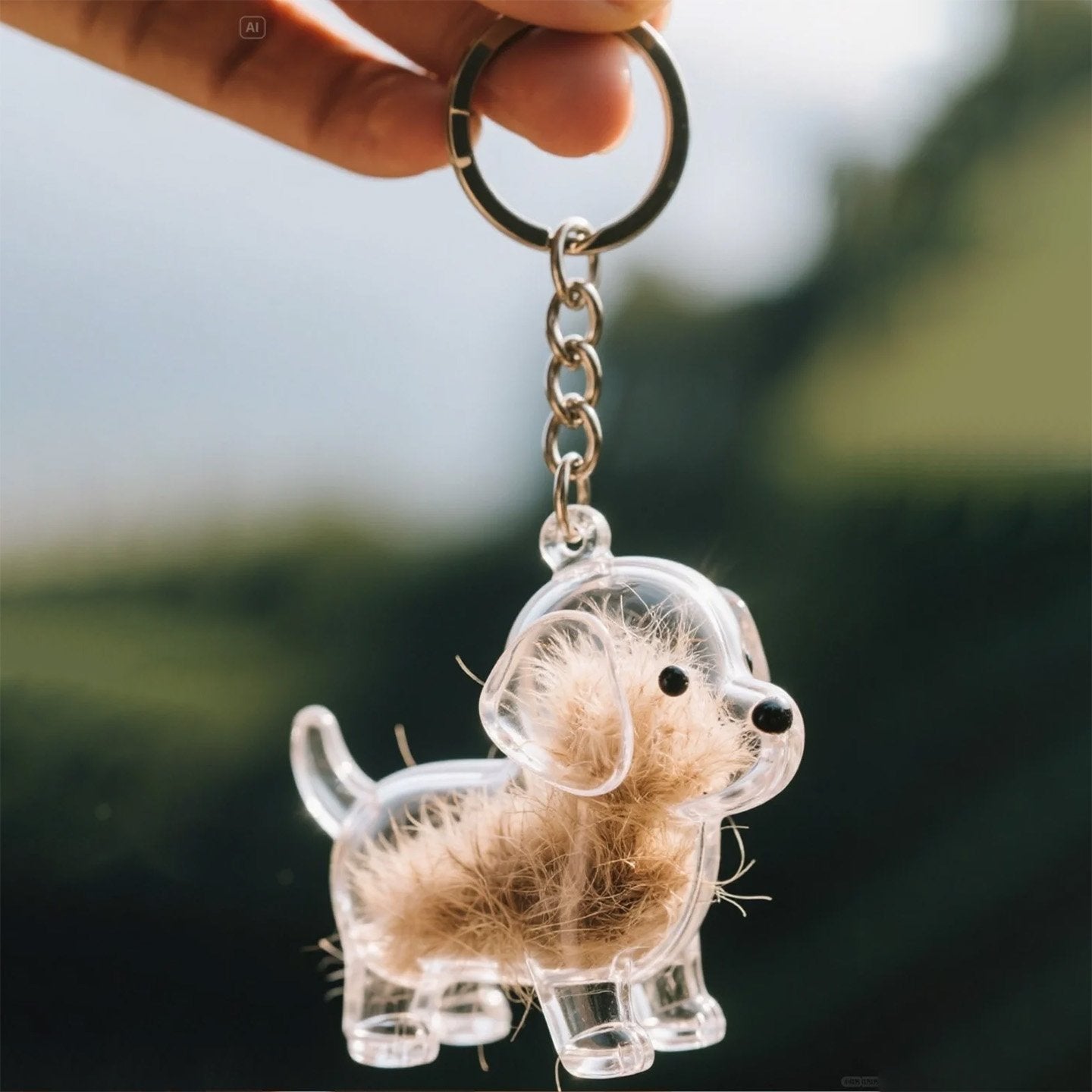🏆 50K+ SOLD! – Almost Gone🔥Pet Hair Collector Keychain Charm Memorial Storage Box🔥