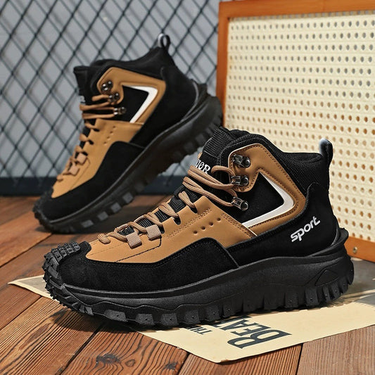 ⏰LAST DAY-70% OFF🛒)Men's Outdoor Hiking Boots - Waterproof, Non-Slip, Puncture-Proof And Smash-Proof;