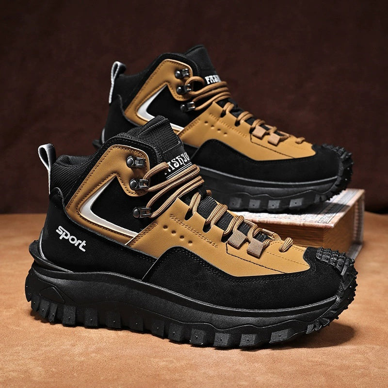 ⏰LAST DAY-70% OFF🛒)Men's Outdoor Hiking Boots - Waterproof, Non-Slip, Puncture-Proof And Smash-Proof;