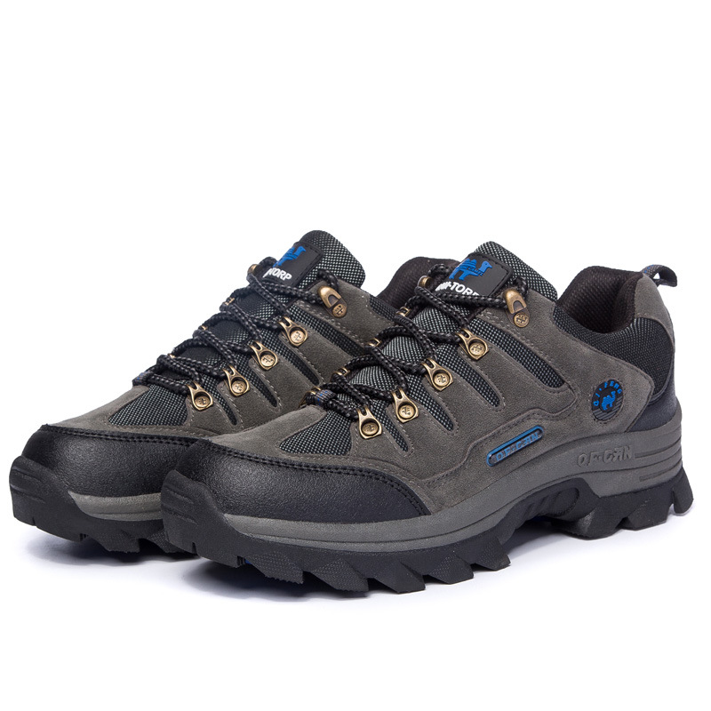 Men's Genuine Leather Comfy Arch Support  Hiking Orthopedic Shoes