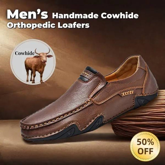 Last Day 60% OFF🔥⏱️Christmas Promotion⏱️🔥Men's genuine calfskin leather Slip-On Loafers