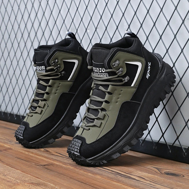 ⏰LAST DAY-70% OFF🛒)Men's Outdoor Hiking Boots - Waterproof, Non-Slip, Puncture-Proof And Smash-Proof;