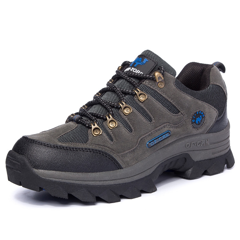 Men's Genuine Leather Comfy Arch Support  Hiking Orthopedic Shoes